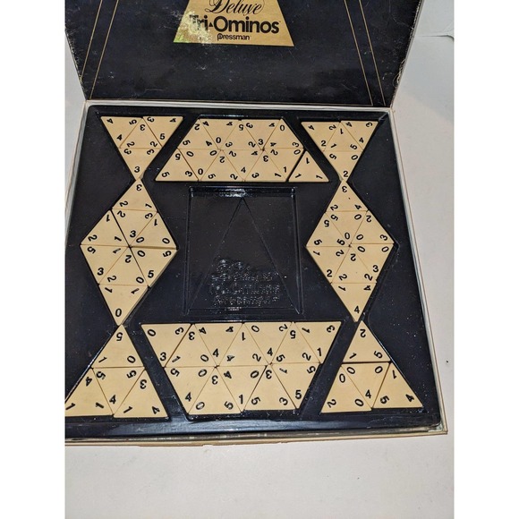 Vintage Deluxe Tri-Ominos Board Game Pressman - Picture 2 of 4
